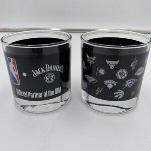 Two Jack Daniels Old No 7 NBA Highball Official